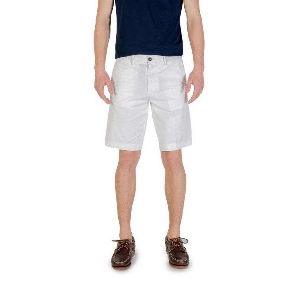 Borghese Classic White Shorts Relaxed Fit Men